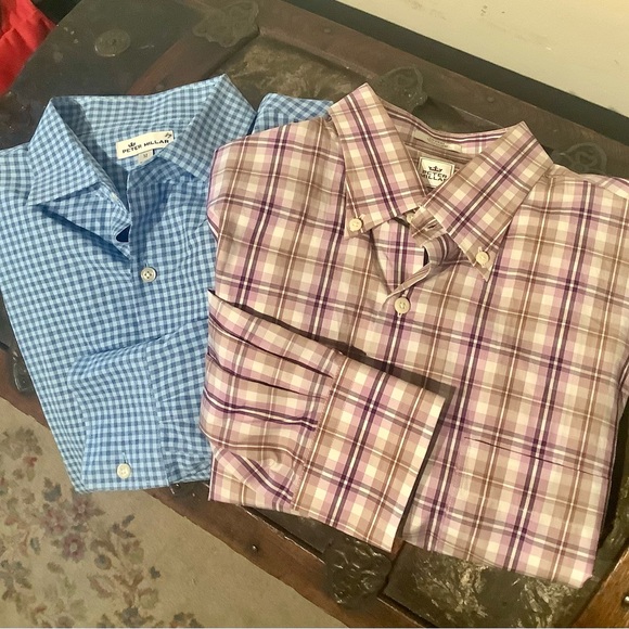Peter Millar Other - Pair of Peter Millar Plaid Shirts Sz Medium